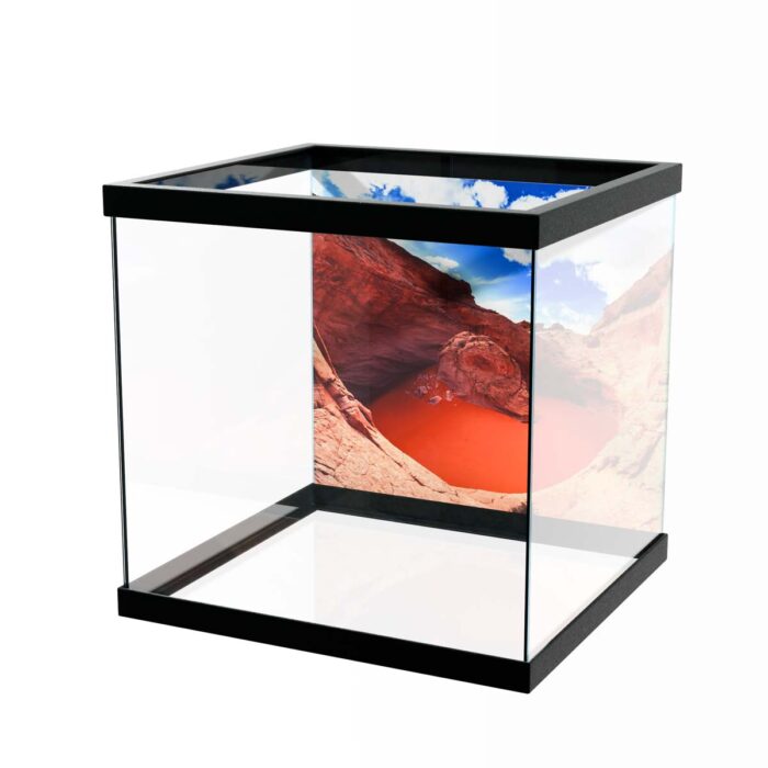 Cosmic Red River makes a perfect background for any fresh or salt water tank or aquarium as well as dry terrariums.