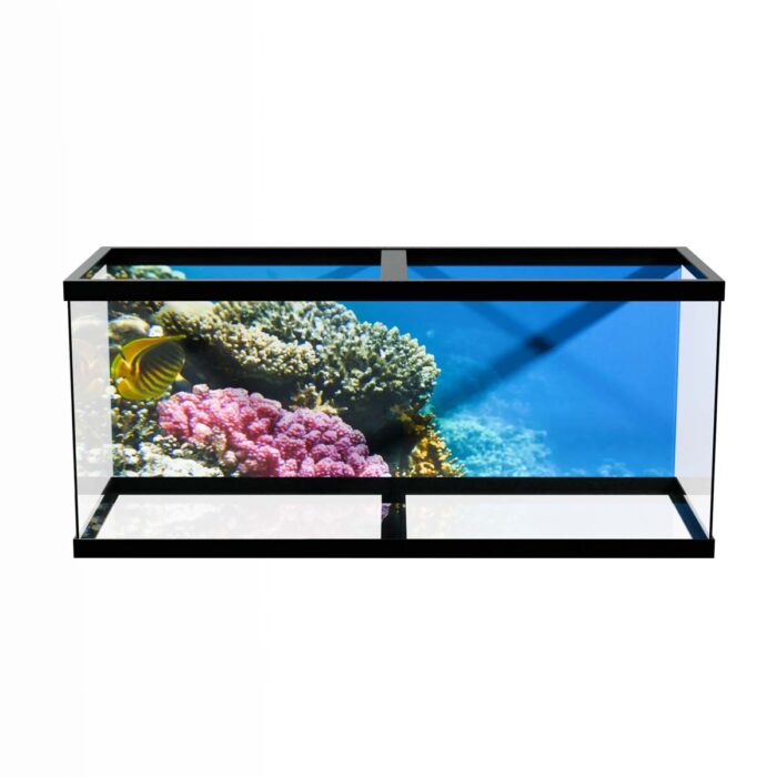 Teal Ocean Symphony will make a perfect background for any fresh or salt water tank or aquarium as well as dry terrariums.