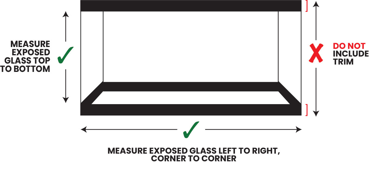 How to measure for your custom aquarium, tank or terrarium background