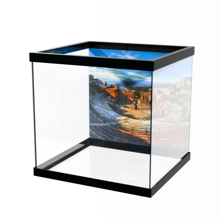 Ancient Greek Theater makes a perfect background for any fresh or salt water tank or aquarium as well as dry terrariums.