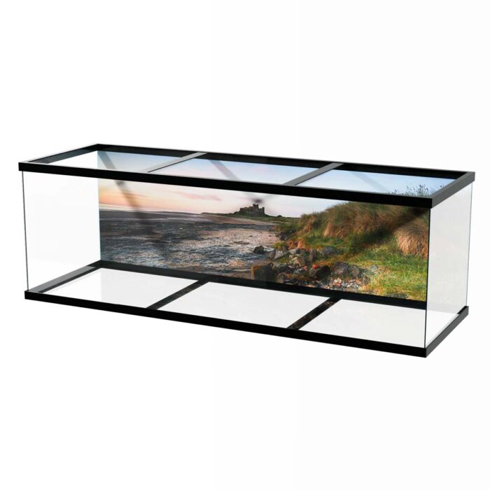 The Bamburgh Castle makes a perfect background for any fresh or salt water tank or aquarium as well as dry terrariums.