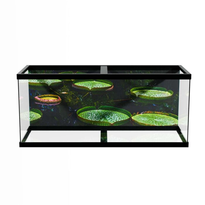 Green Lilly Pads makes a perfect background for any fresh or salt water tank or aquarium as well as dry terrariums.