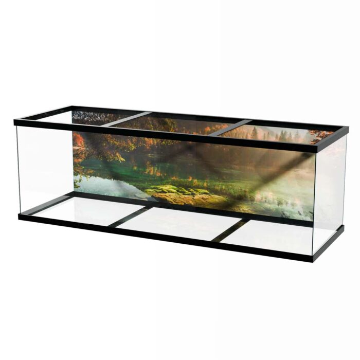 Clear Water Lake makes a perfect background for any fresh or salt water tank or aquarium as well as dry terrariums.