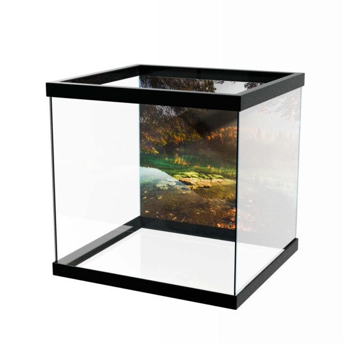 Clear Water Lake makes a perfect background for any fresh or salt water tank or aquarium as well as dry terrariums.