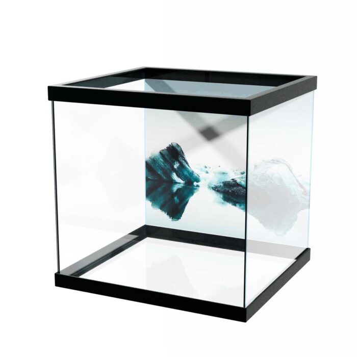 Ice On Water makes a perfect background for any fresh or salt water tank or aquarium as well as dry terrariums.