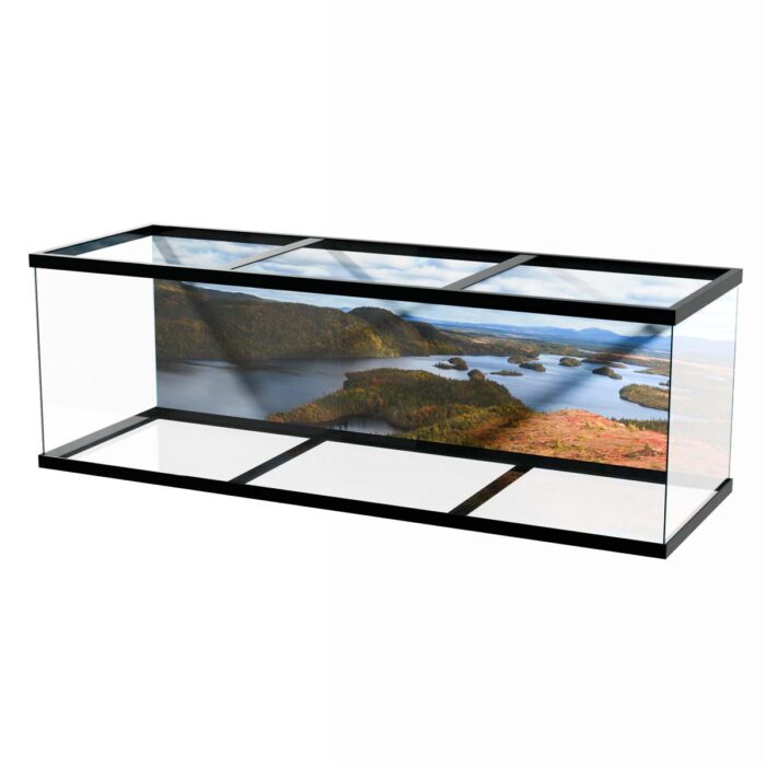 Aerial Lake Hills will make a perfect background for any fresh or salt water tank or aquarium as well as dry terrariums.