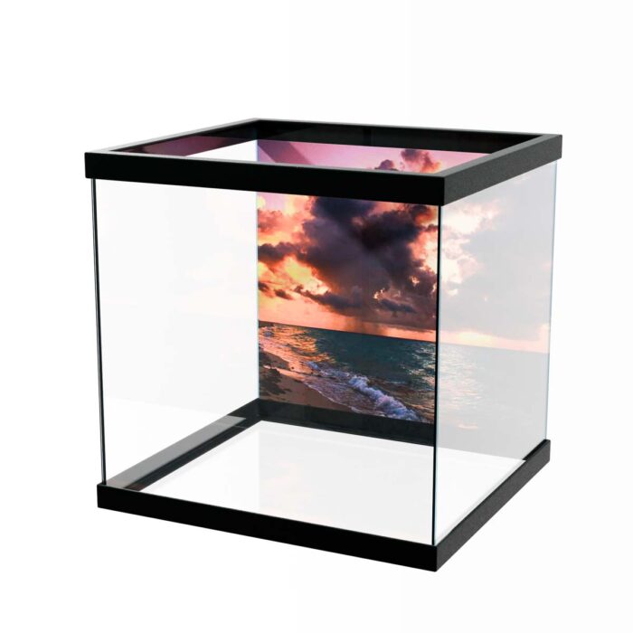 Sunset Over Ocean makes a perfect background for any fresh or salt water tank or aquarium as well as dry terrariums.