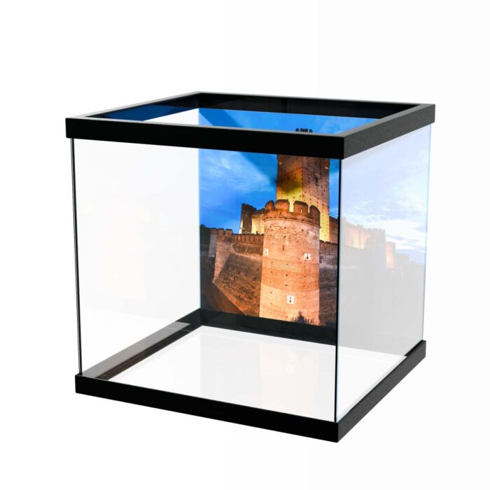 Beautiful Castle Light makes a perfect background for any fresh or salt water tank or aquarium as well as dry terrariums.