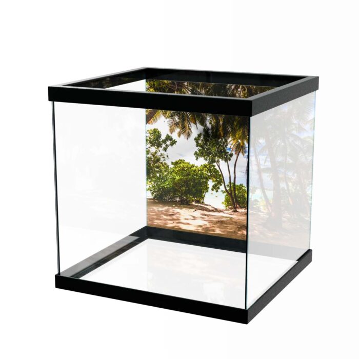 Amazing Tropical Beach makes a perfect background for any fresh or salt water tank or aquarium as well as dry terrariums.