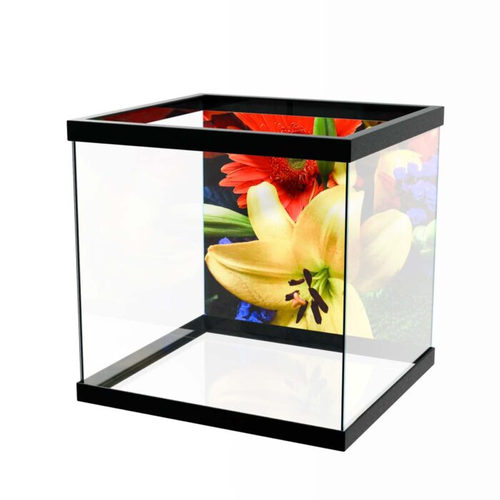 Vibrant Colorful Flowers make a perfect background for any fresh or salt water tank or aquarium as well as dry terrariums.