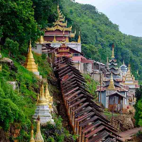 Buddhist Pagodas Temple will make a perfect background for any fresh or salt water tank or aquarium as well as dry terrariums.