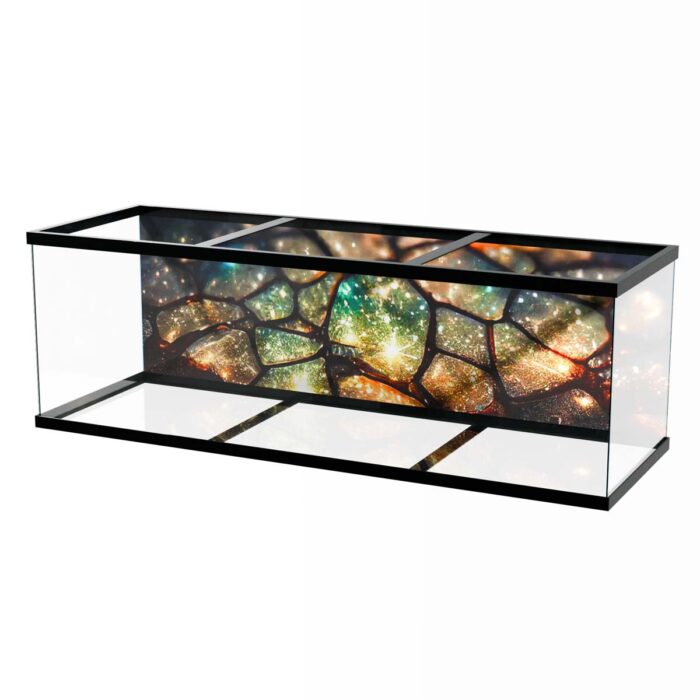 Cracked Gemstone Background will make a perfect background for any fresh or salt water tank or aquarium as well as dry terrariums.