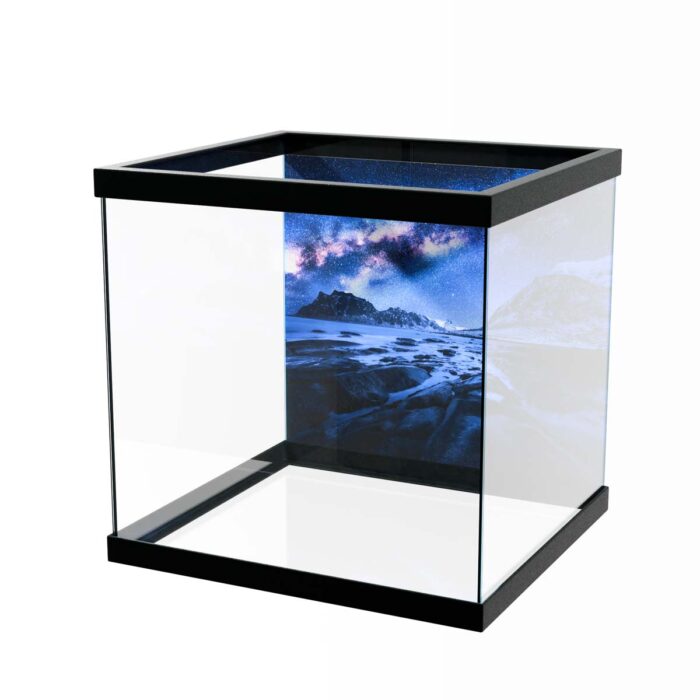 Milky Way Sea will make a perfect background for any fresh or salt water tank or aquarium as well as dry terrariums.