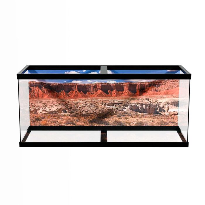 Red Rock Desert will make a perfect background for any fresh or salt water tank or aquarium as well as dry terrariums.