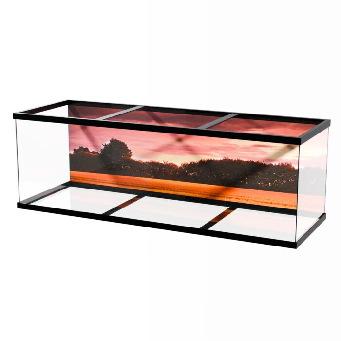 Stunning Sunset Field will make a perfect background for any fresh or salt water tank or aquarium as well as dry terrariums.