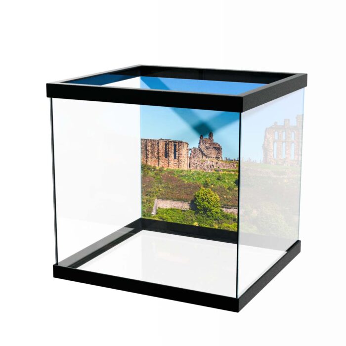 Old Castle Ruins makes a perfect background for any fresh or salt water tank or aquarium as well as dry terrariums.