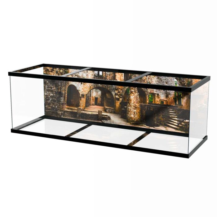 Subtle Castle Ruins makes a perfect background for any fresh or salt water tank or aquarium as well as dry terrariums.