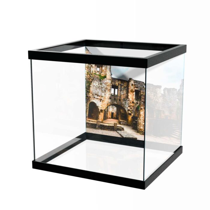 Subtle Castle Ruins makes a perfect background for any fresh or salt water tank or aquarium as well as dry terrariums.