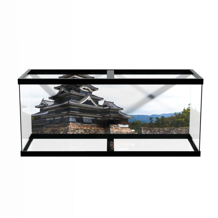 Stunning Asian Castle makes a perfect background for any fresh or salt water tank or aquarium as well as dry terrariums.