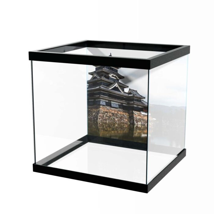 Stunning Asian Castle makes a perfect background for any fresh or salt water tank or aquarium as well as dry terrariums.