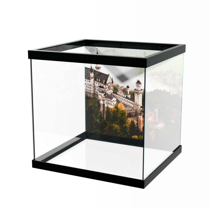 Gorgeous Castle View make a perfect background for any fresh or salt water tank or aquarium as well as dry terrariums.