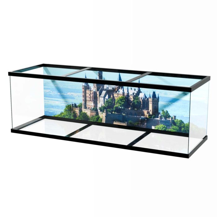 Magnificent Castle View makes a perfect background for any fresh or salt water tank or aquarium as well as dry terrariums.