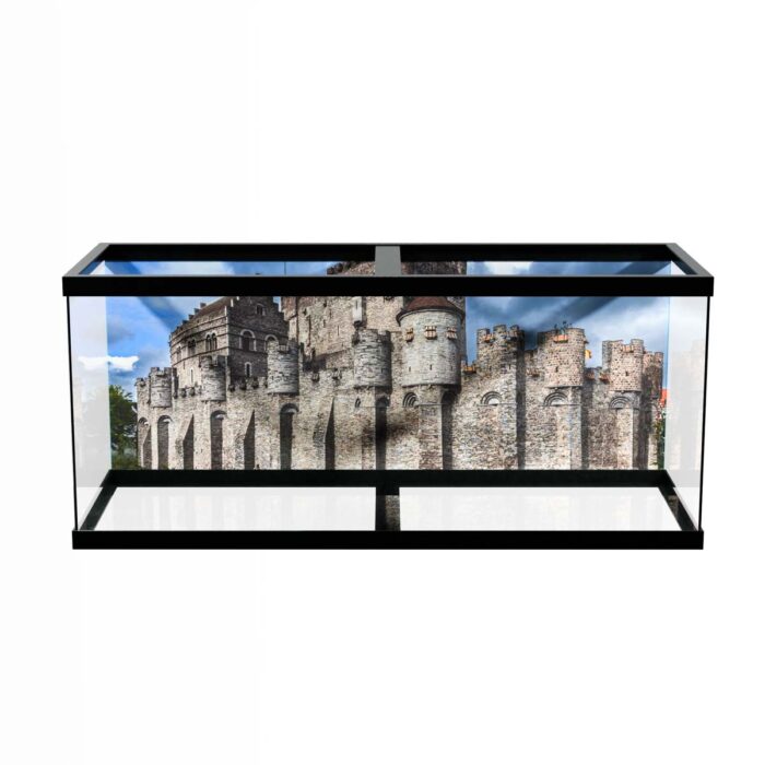 Castle White View makes a perfect background for any fresh or salt water tank or aquarium as well as dry terrariums.