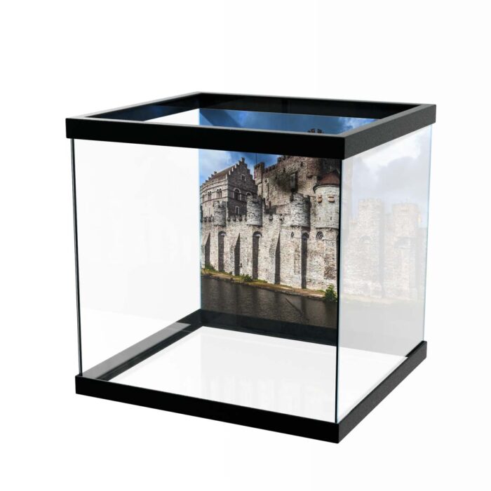 Castle White View makes a perfect background for any fresh or salt water tank or aquarium as well as dry terrariums.