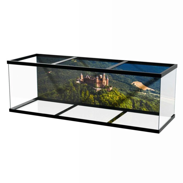 Castle Mountain View II makes a perfect background for any fresh or salt water tank or aquarium as well as dry terrariums.