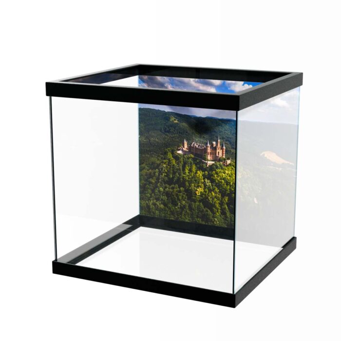 Castle Mountain View II makes a perfect background for any fresh or salt water tank or aquarium as well as dry terrariums.