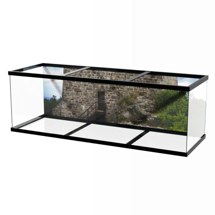 Cloudy Tower Ruins make a perfect background for any fresh or salt water tank or aquarium as well as dry terrariums.