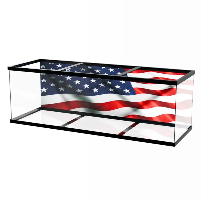 The United States Flag II will make a perfect background for any fresh or salt water tank or aquarium as well as dry terrariums.