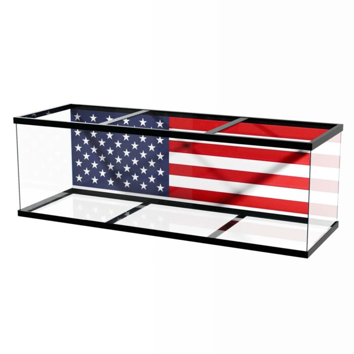 The United States Flag will make a perfect background for any fresh or salt water tank or aquarium as well as dry terrariums.