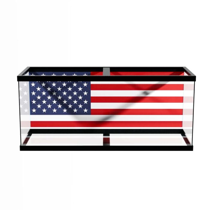 The United States Flag will make a perfect background for any fresh or salt water tank or aquarium as well as dry terrariums.