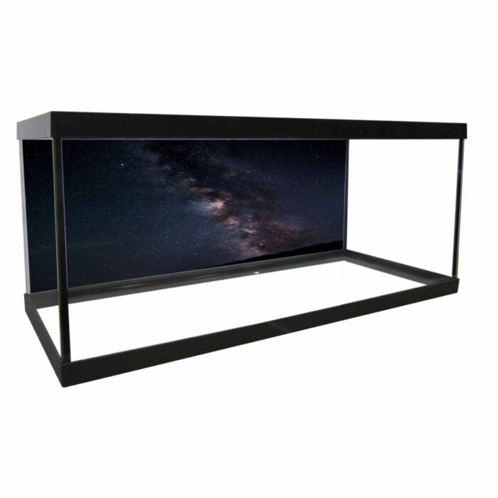 Milky Way Galaxy will make a perfect background for any fresh or salt water tank or aquarium as well as dry terrariums.