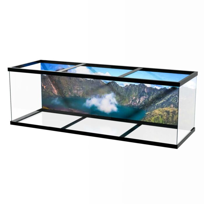 Caldera Volcano View will make a perfect background for any fresh or salt water tank or aquarium as well as dry terrariums.