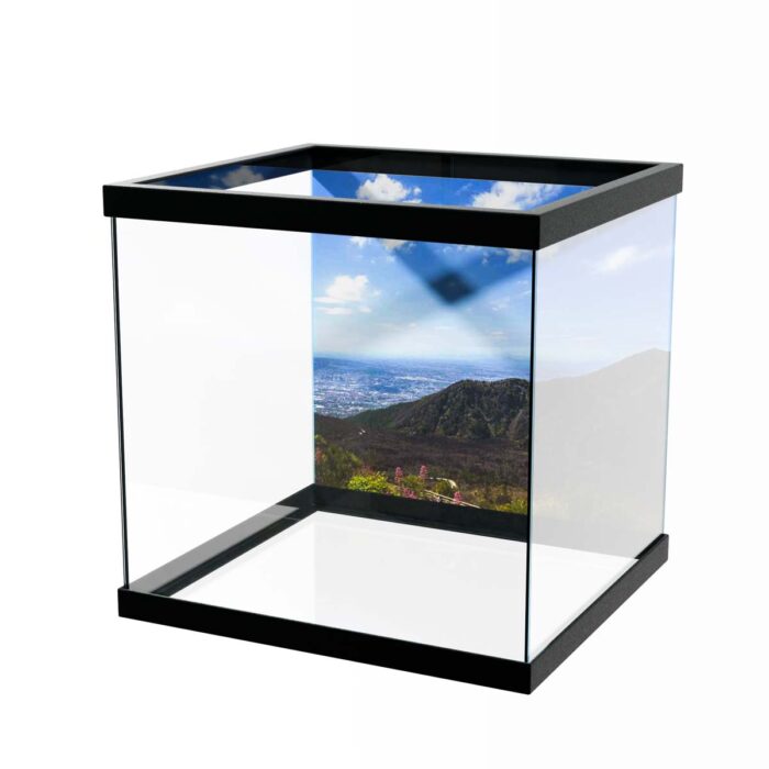 Vesuvius Volcano View will make a perfect background for any fresh or salt water tank or aquarium as well as dry terrariums.