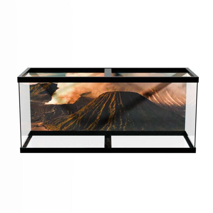 Sunrise Bromo Volcano will make a perfect background for any fresh or salt water tank or aquarium as well as dry terrariums.