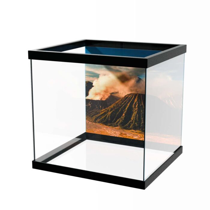 Sunrise Bromo Volcano will make a perfect background for any fresh or salt water tank or aquarium as well as dry terrariums.