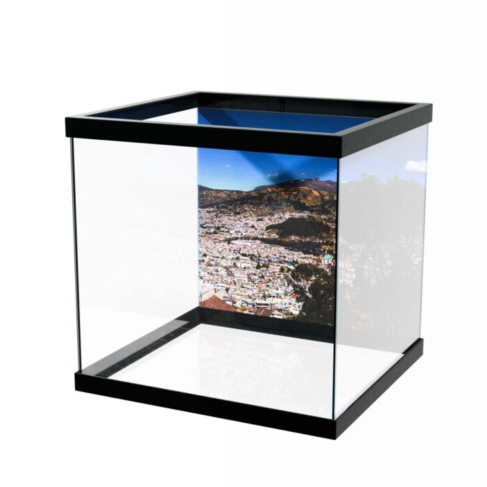 Pichincha Volcano City will make a perfect background for any fresh or salt water tank or aquarium as well as dry terrariums.