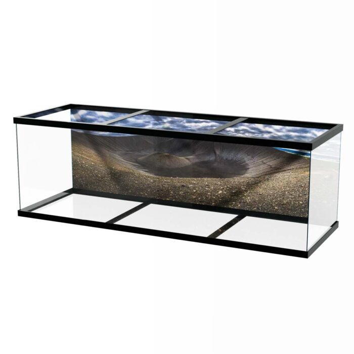 Iceland Volcano Crater will make a perfect background for any fresh or salt water tank or aquarium as well as dry terrariums.