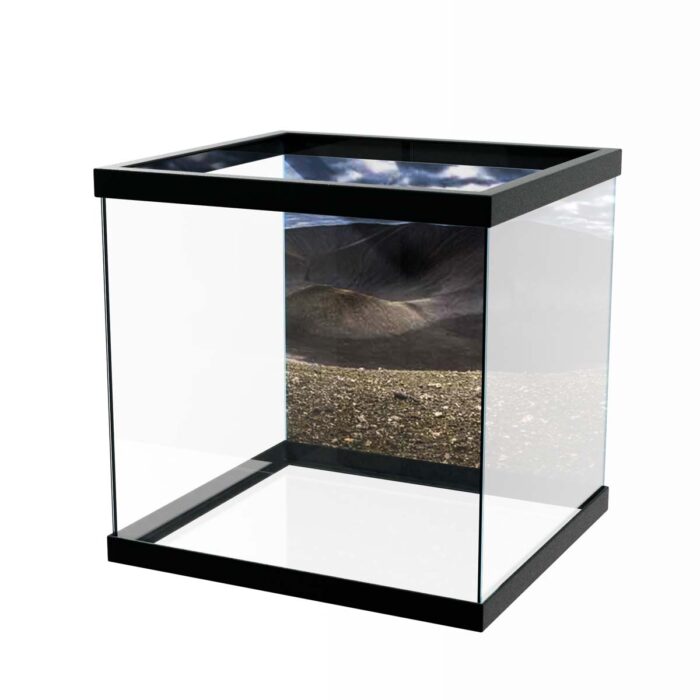 Iceland Volcano Crater will make a perfect background for any fresh or salt water tank or aquarium as well as dry terrariums.