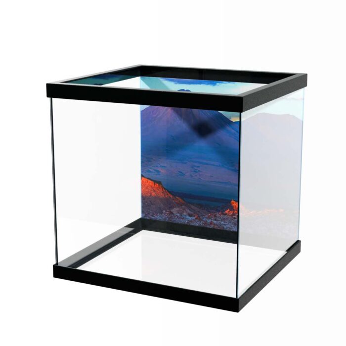 Mount Licancabur Volcano will make a perfect background for any fresh or salt water tank or aquarium as well as dry terrariums.