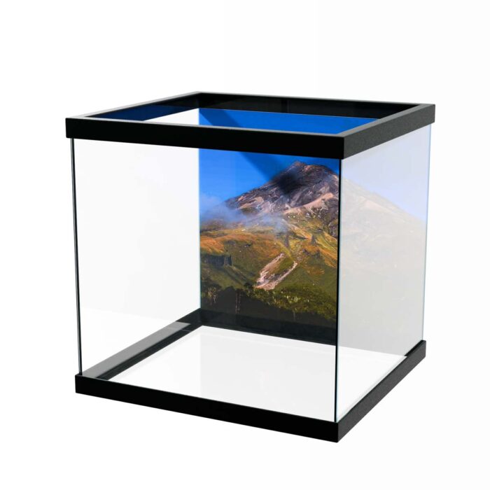 Mount Egmont Volcano will make a perfect background for any fresh or salt water tank or aquarium as well as dry terrariums.