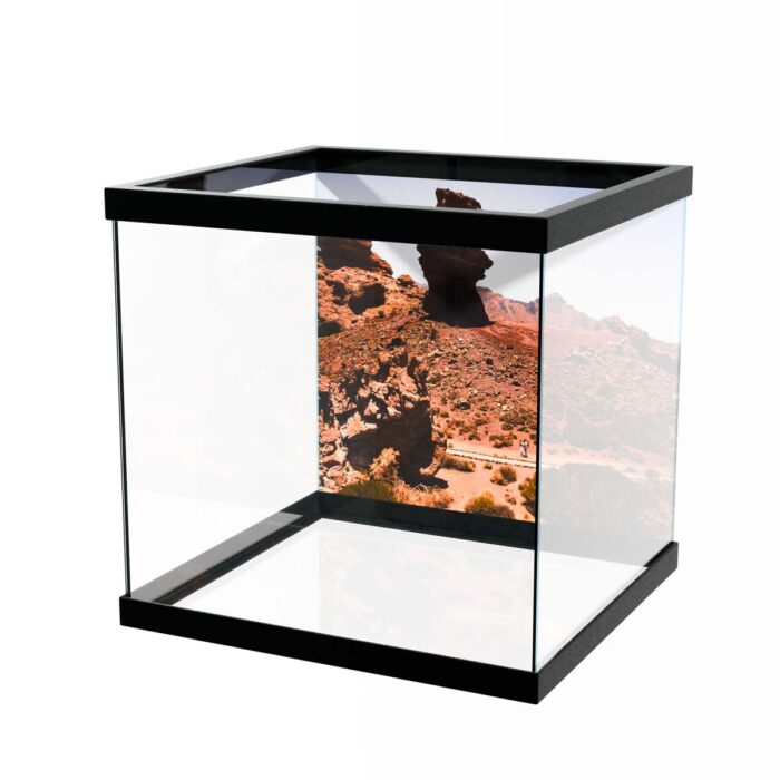 Volcano National Park will make a perfect background for any fresh or salt water tank or aquarium as well as dry terrariums.