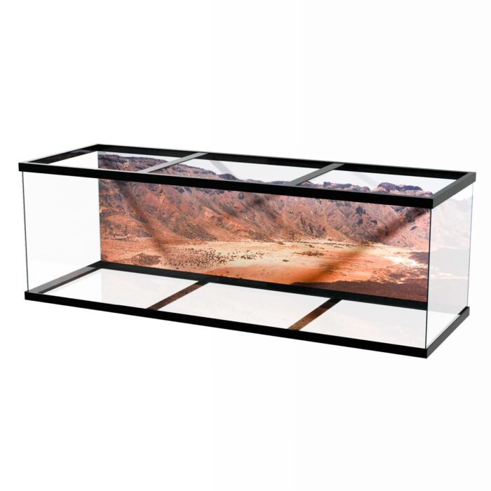 Volcano National Park II will make a perfect background for any fresh or salt water tank or aquarium as well as dry terrariums.