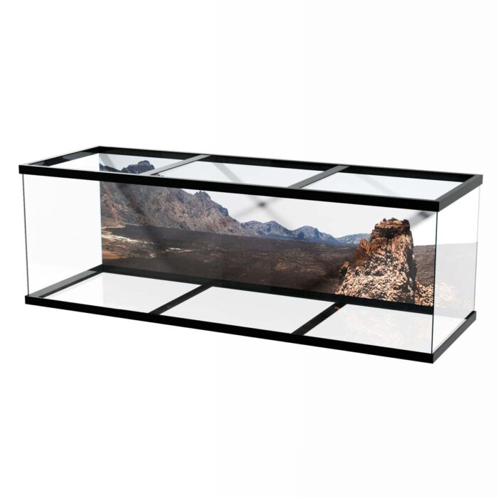 Volcano National Park III will make a perfect background for any fresh or salt water tank or aquarium as well as dry terrariums.