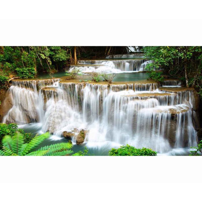 Amazing Huaymaekamin Waterfall will make a perfect background for any fresh or salt water tank or aquarium as well as dry terrariums.