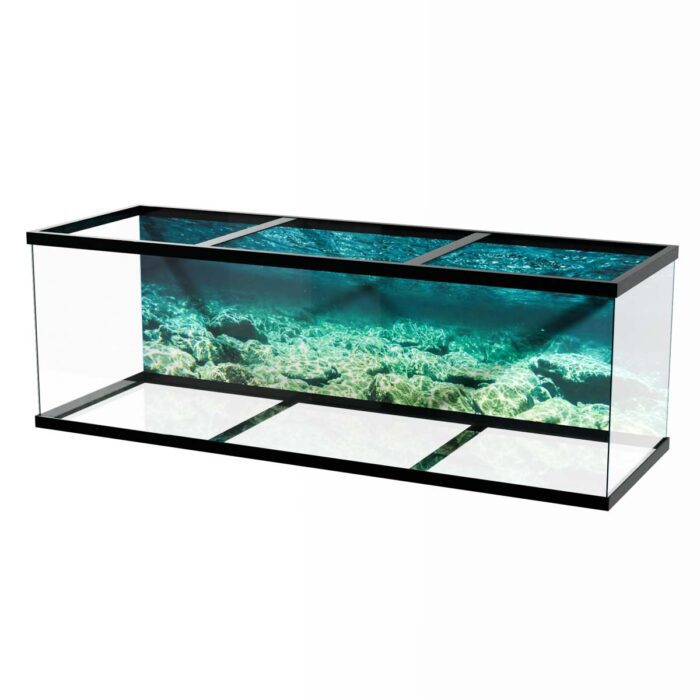 Clear River Bottom will make a perfect background for any fresh or salt water tank or aquarium as well as dry terrariums.