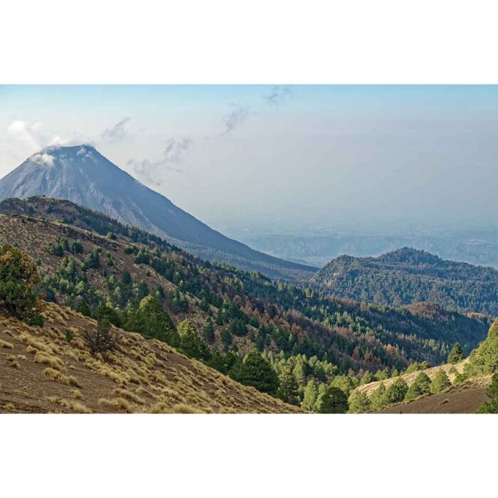 Colima Volcano Landscape will make a perfect background for any fresh or salt water tank or aquarium as well as dry terrariums.